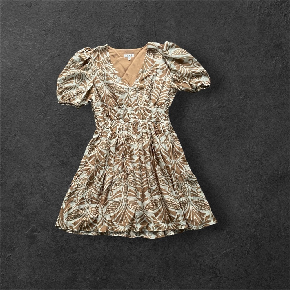 TCEC
NWOT 
SIZE S

Elegant Brown Patterned Dress